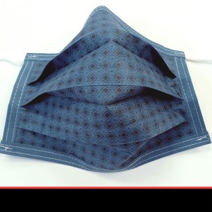 Mosható, kék-mintás fiús szájmaszk