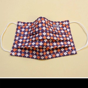 Mosható, mintás, textil szájmaszk kockás