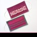Mosható, szájmaszk, szürke-magenta mintás