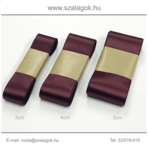 3cm széles szatén szalag 10m C13-bordó