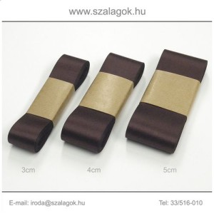 5cm széles szatén szalag 10m C16-sötétbordó