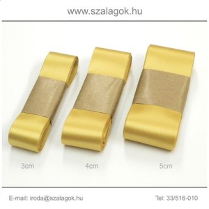 4cm széles szatén szalag 10m C20-arany