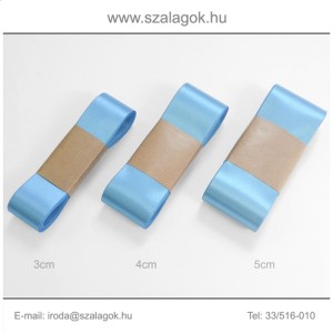 5cm széles szatén szalag 10m C26-türkizkék