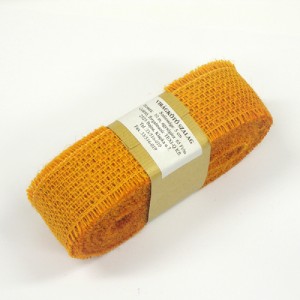 5cm széles juta-zsák szalag JC-18 narancs