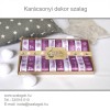 Karácsonyi szalag 2 cm széles, lila 10db/cs