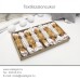 Textil szaloncukor - arany - 9db/cs