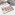 Textil szaloncukor - pink - 9db/cs