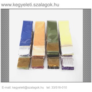 5cm x 150 cm  szatén sírcsokor szalag, 10db/csomag